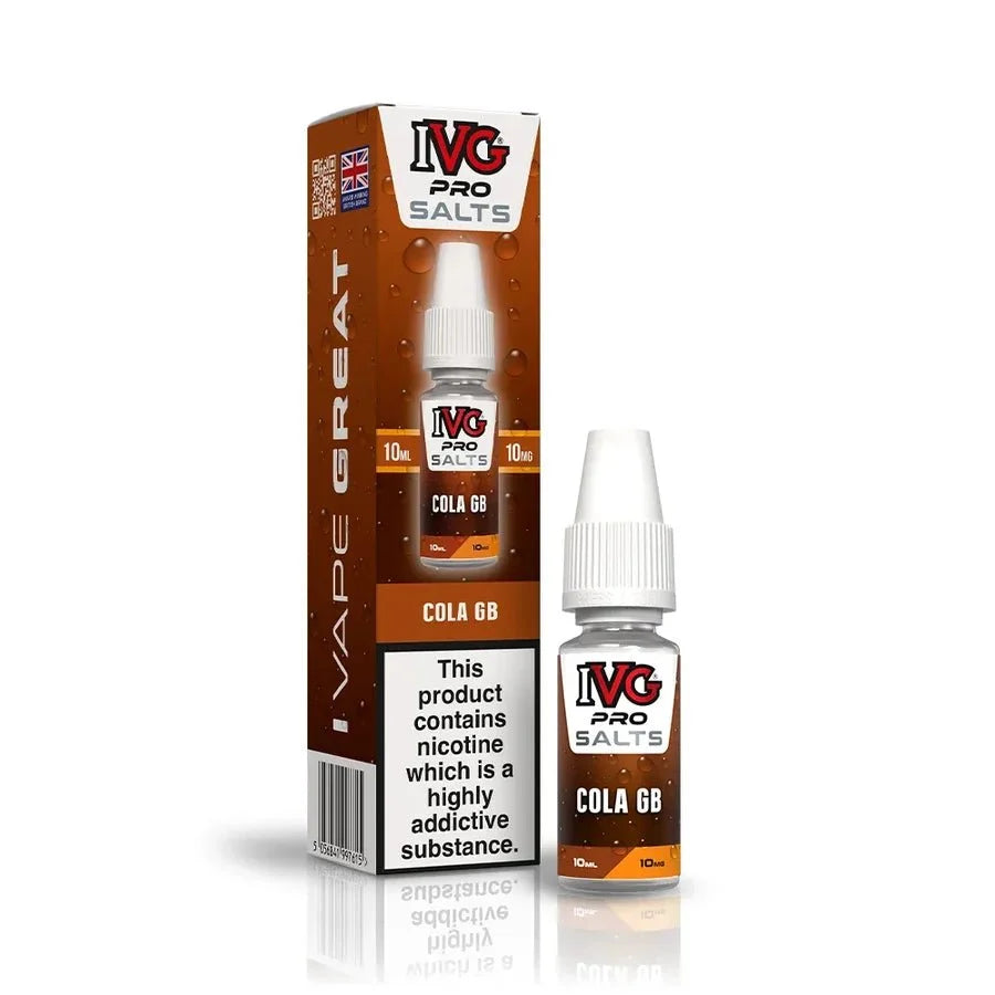 Buy IVG Pro Nic Salt 10ml E-liquids Box of 10 Cola GB