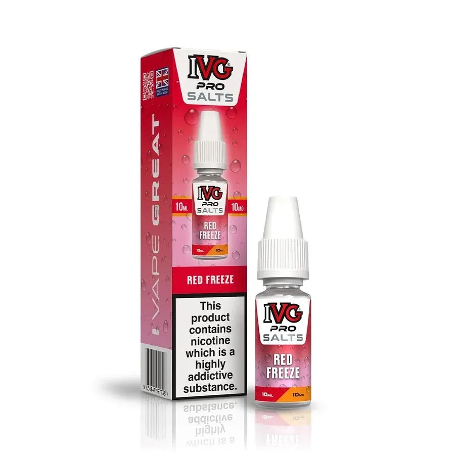 Buy IVG Pro Nic Salt 10ml E-liquids Box of 10 Red Freeze