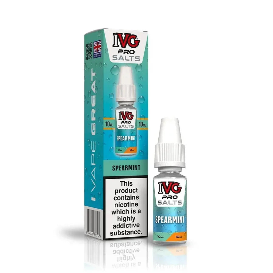 Buy IVG Pro Nic Salt 10ml E-liquids Box of 10 Spearmint
