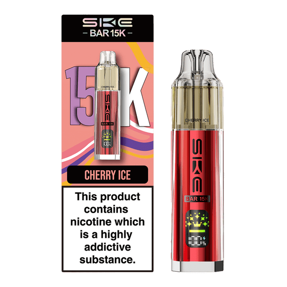 Buy Ske Bar 15k Prefilled Pod Vape Kit Box of 5 Cherry Ice