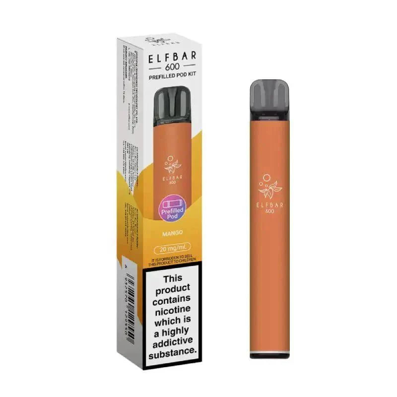 Buy Elf Bar 600 Prefilled Pod Kit Pack of 5 Mango
