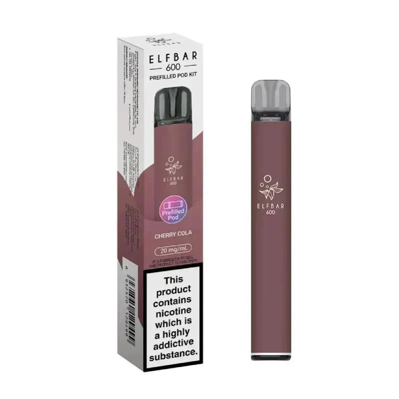 Buy Elf Bar 600 Prefilled Pod Kit Pack of 5 Cherry Cola