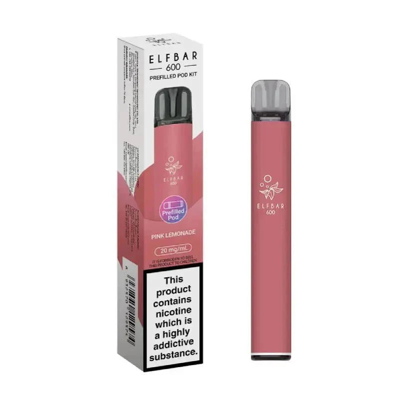 Buy Elf Bar 600 Prefilled Pod Kit Pack of 5 Pink Lemonade