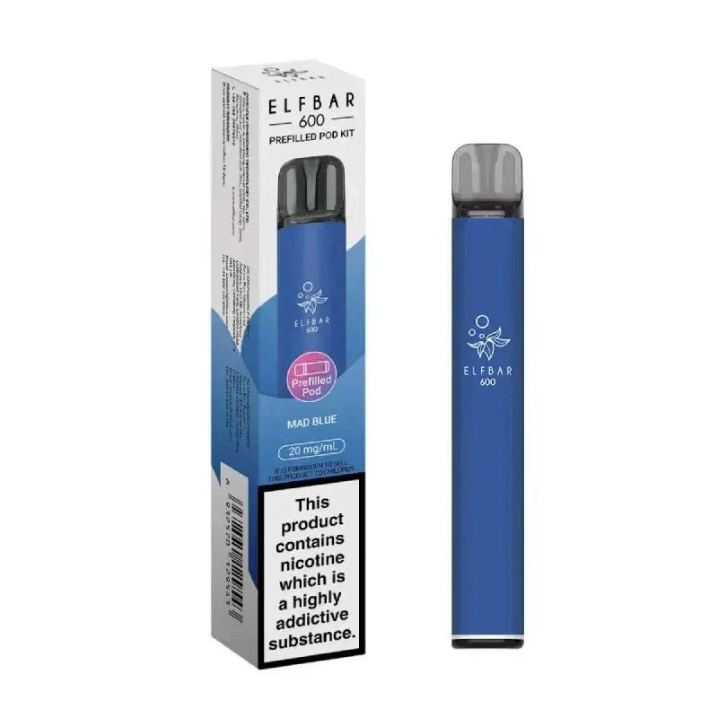 Buy Elf Bar 600 Prefilled Pod Kit Pack of 5 Mad Blue
