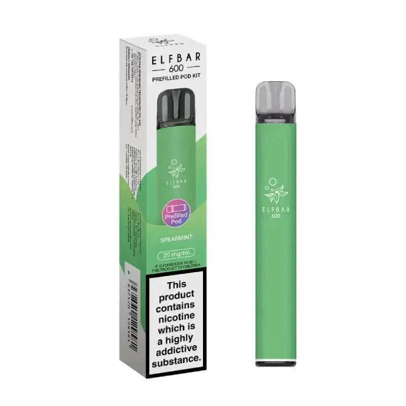 Buy Elf Bar 600 Prefilled Pod Kit Pack of 5 Spearmint