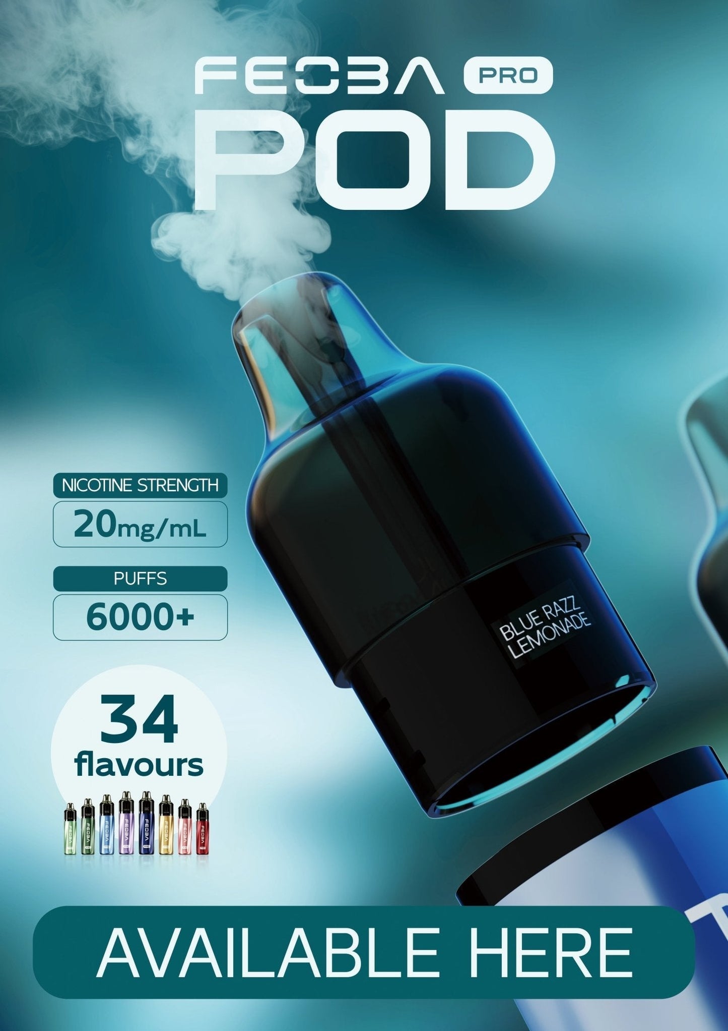 Buy Feoba Pro 6000+ Replacement Pods Pack of 5