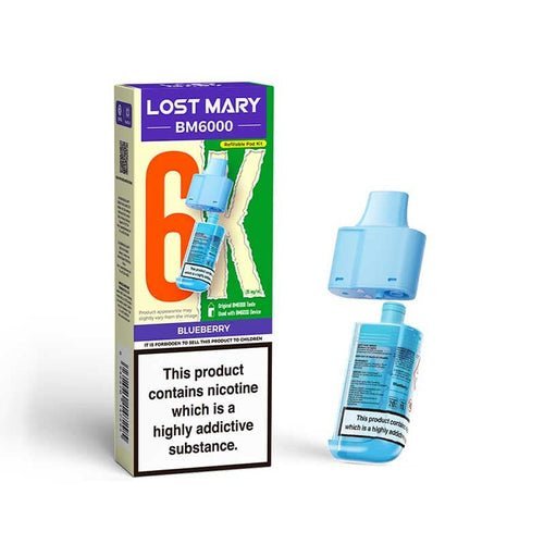 Buy Lost Mary BM6000 Prefilled Pods Pack of 5 Blueberry