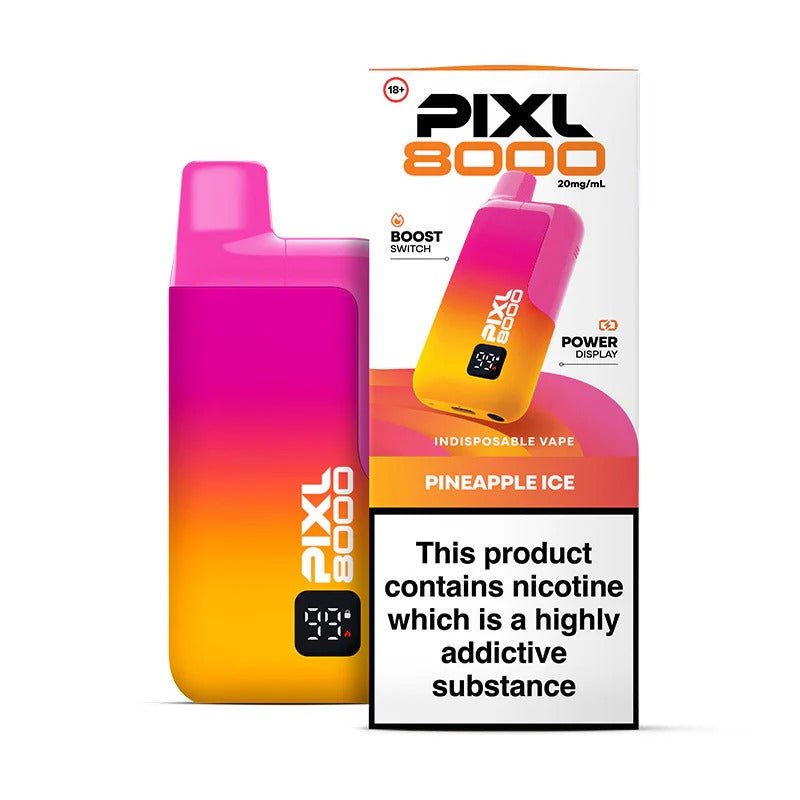 Buy PIXL 8000 Prefilled Pod Vape Kit Pack of 10 Pineapple Ice