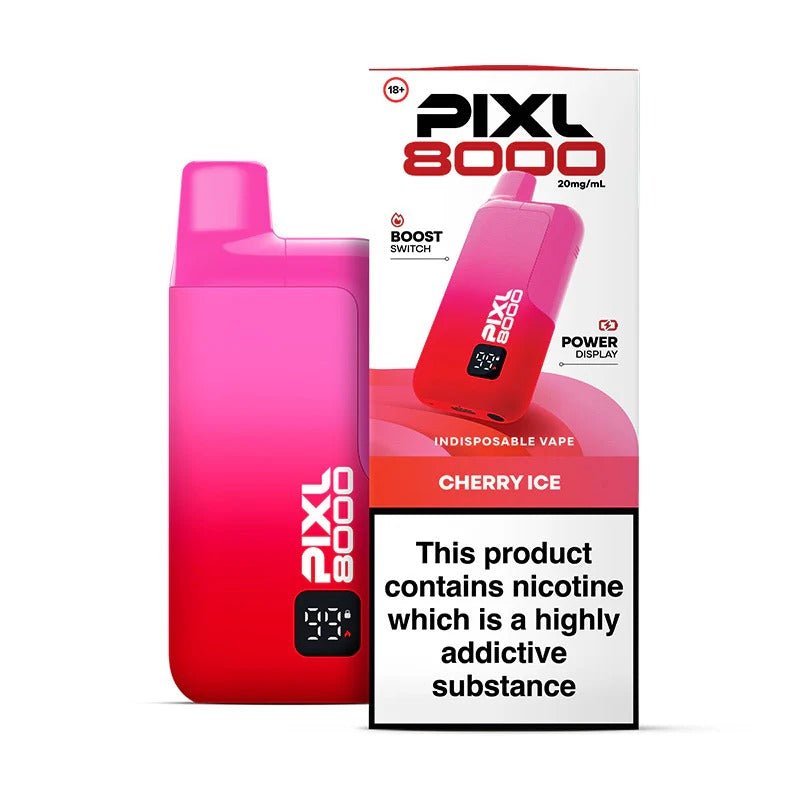 Buy PIXL 8000 Prefilled Pod Vape Kit Pack of 5 Cherry Ice