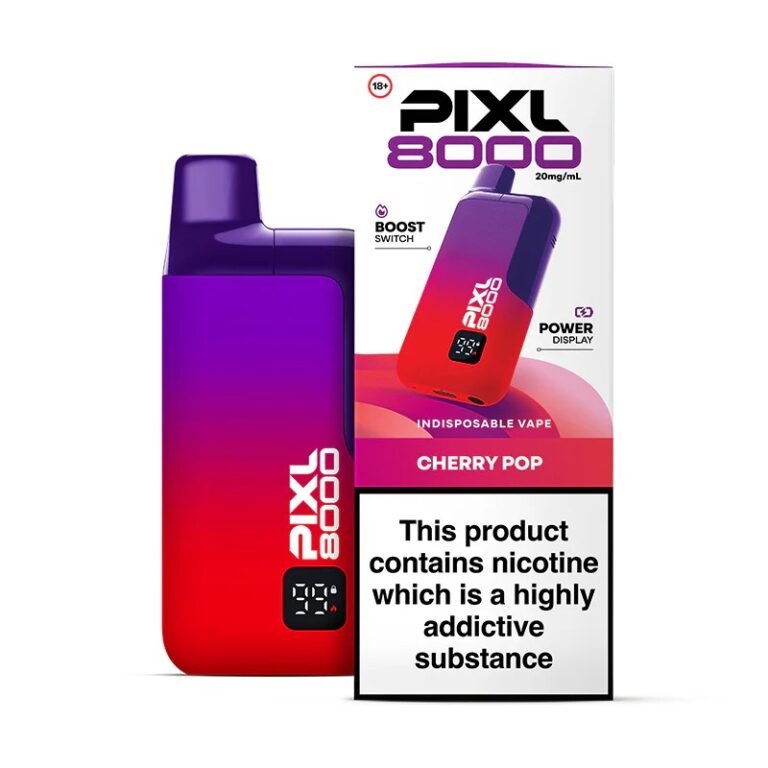 Buy PIXL 8000 Prefilled Pod Vape Kit Pack of 5 Cherry Pop