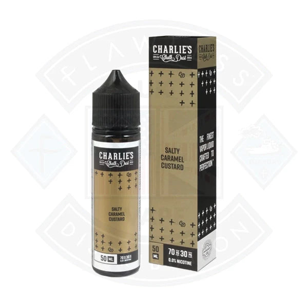 Buy Charlie's Chalkdust Salty Caramel Custard 50ml 0mg shortfill