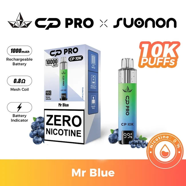 Buy CP PRO CP 10K Kit – 0mg Nicotine Box of 5 Mr Blue