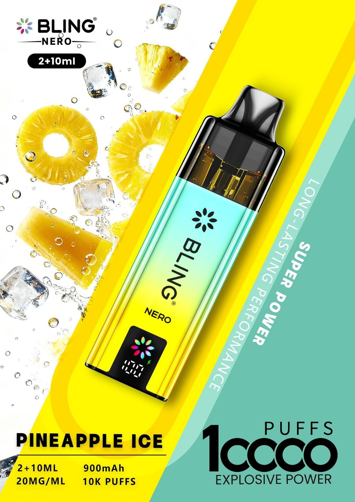 Buy Crystal Bling Nero 10k Vape Kit Box of 5