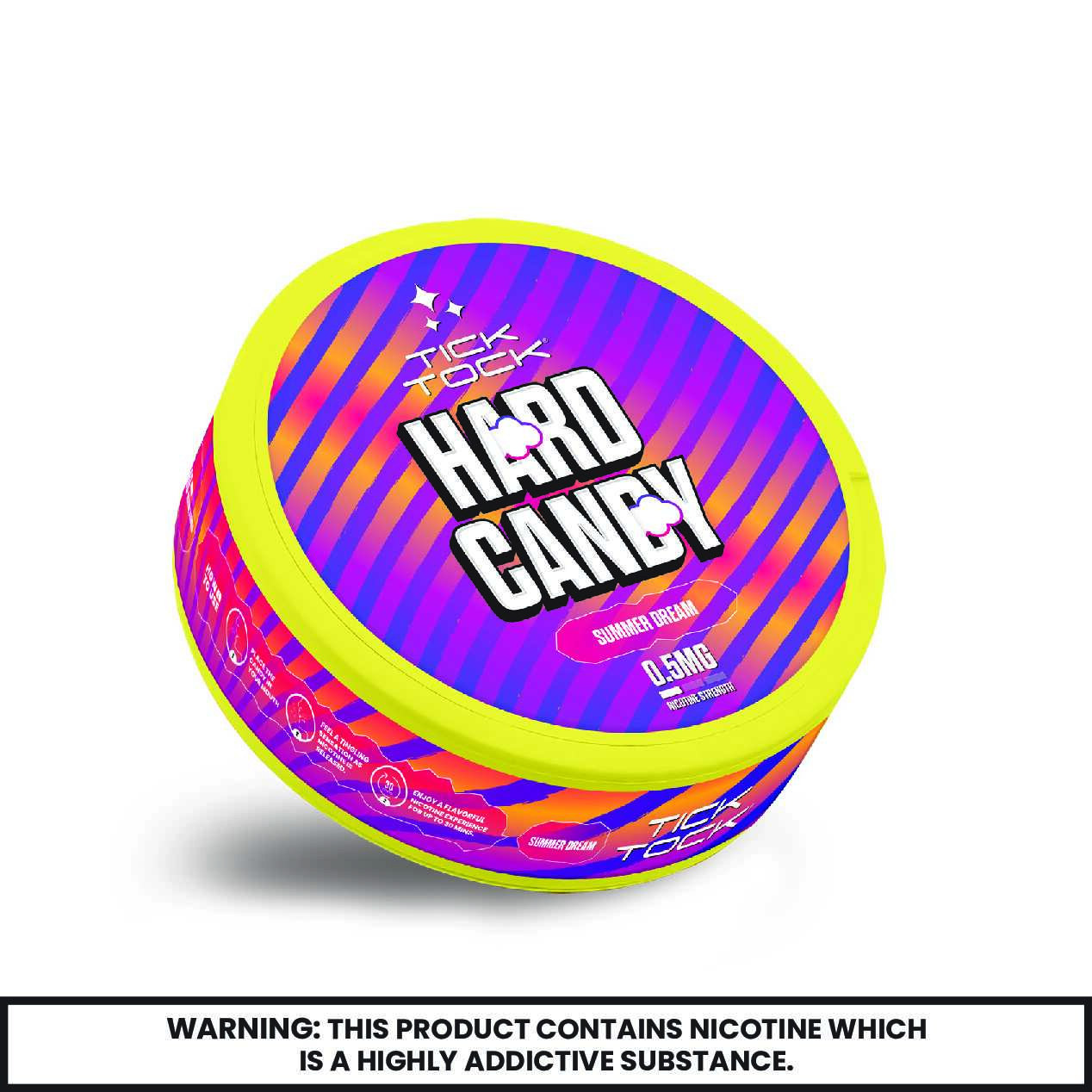 Buy Tick Tock Nicotine Hard Candy 0.5mg - Pack of 5 Summer Dream