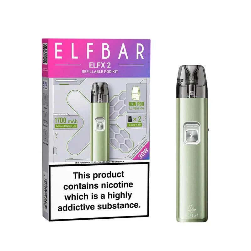 Elf Bar ELFX 2 Vape Pod Kit - Mint Green