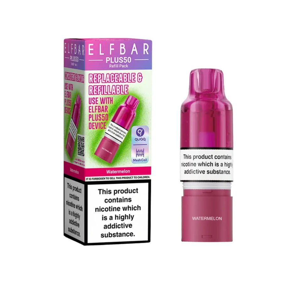 Buy Elf Bar Plus 50 Refill Pod (Pack of 5) Watermelon