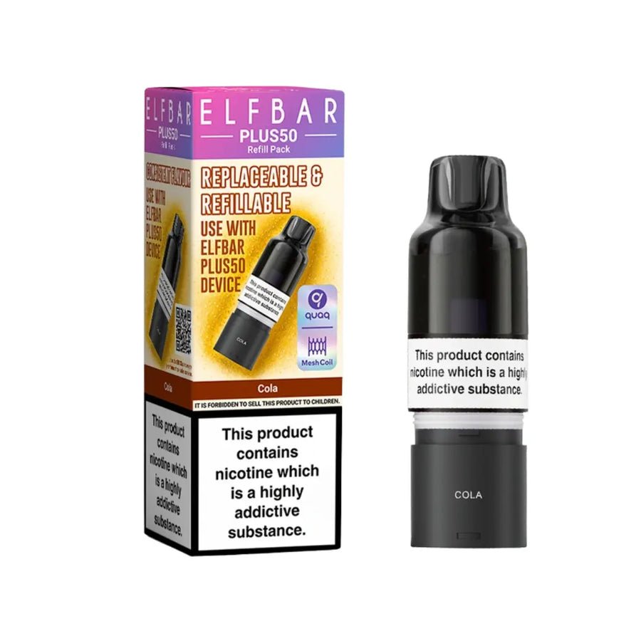 Buy Elf Bar Plus 50 Refill Pod (Pack of 5) Cola