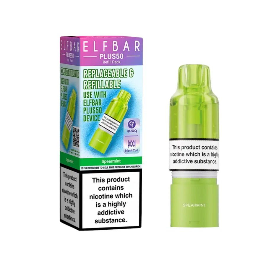 Buy Elf Bar Plus 50 Refill Pod (Pack of 5) Spearmint