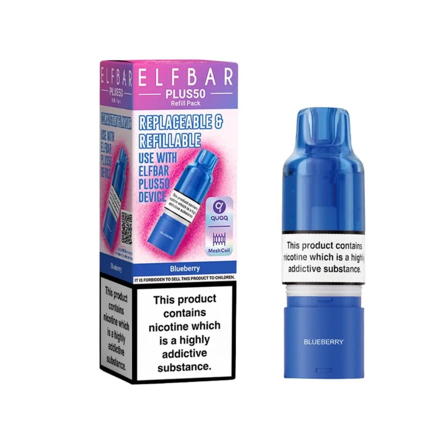 Buy Elf Bar Plus 50 Refill Pod (Pack of 5) Blueberry