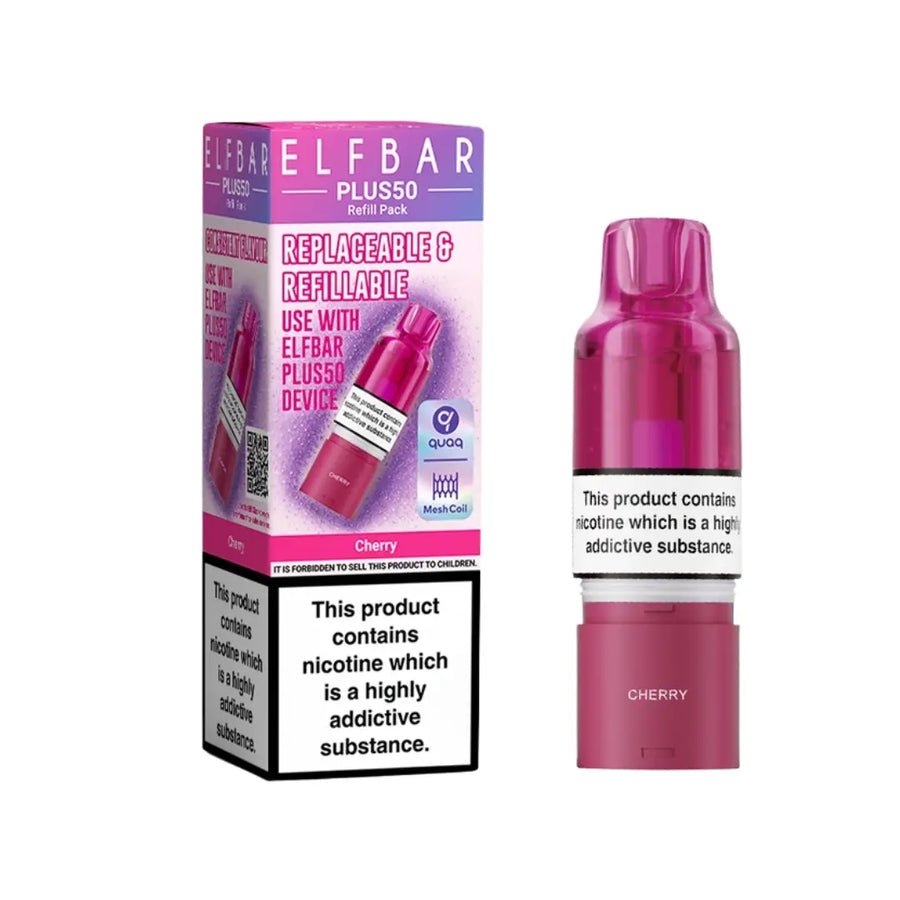 Buy Elf Bar Plus 50 Refill Pod (Pack of 5) Cherry