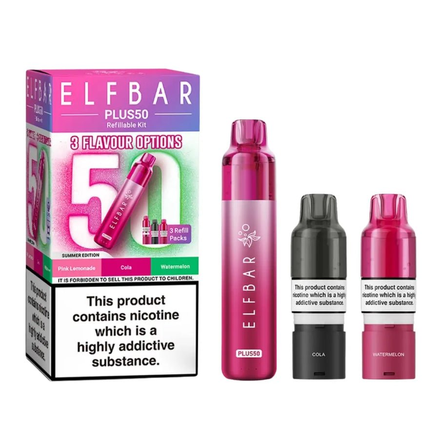 Buy Elf Bar Plus 50 Vape Kit (Pack of 5) Summer Edition