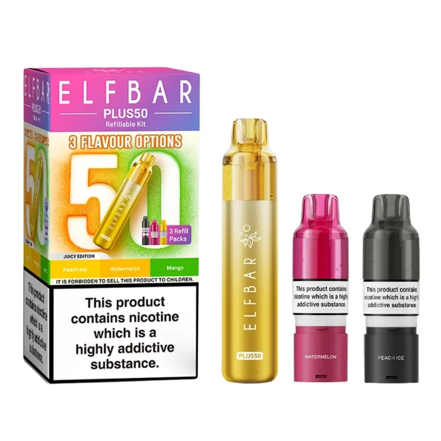 Buy Elf Bar Plus 50 Vape Kit (Pack of 5) Juicy Edition