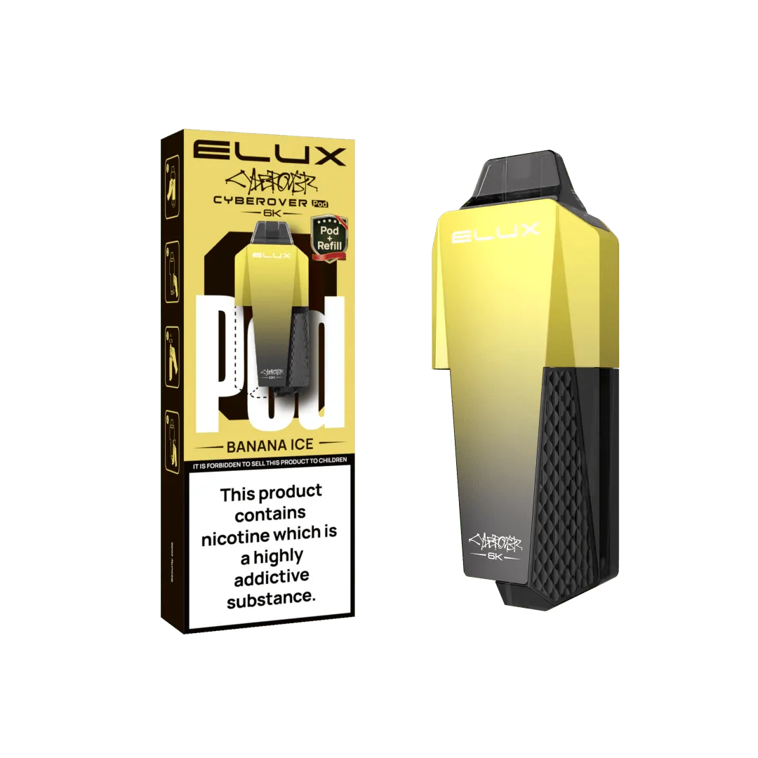 Buy Elux Cyberover 6000 Replacement Pods - Box of 5 Banana Ice