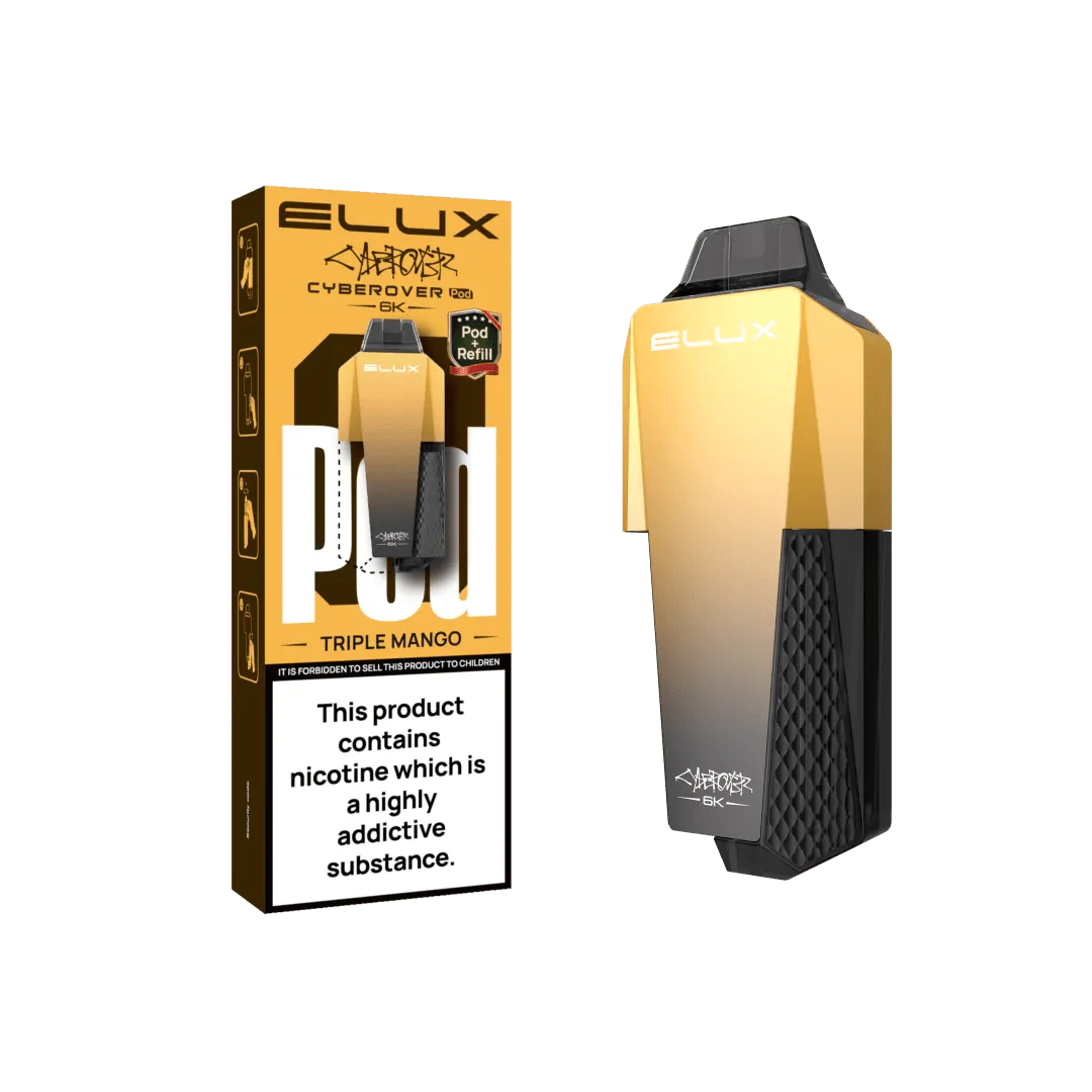 Buy Elux Cyberover 6000 Replacement Pods - Box of 5 Triple Mango