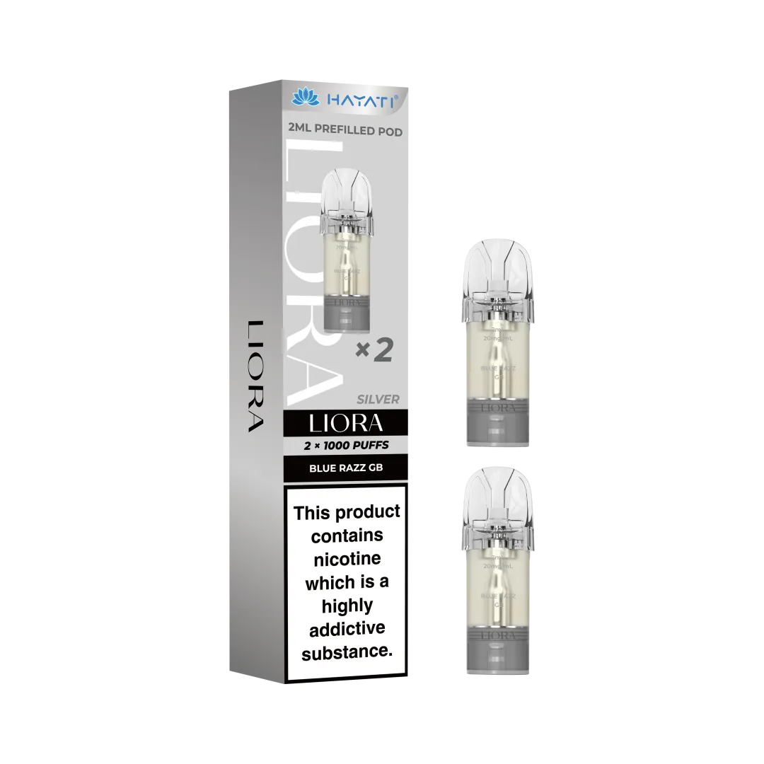 Buy Hayati Liora Prefilled Pods Blue Razz GB (Silver)