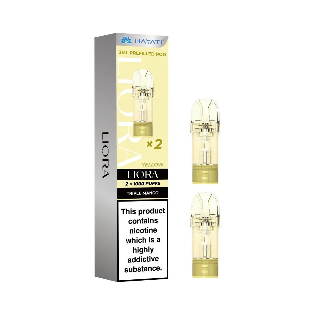 Buy Hayati Liora Prefilled Pods Triple Mango (Yellow)