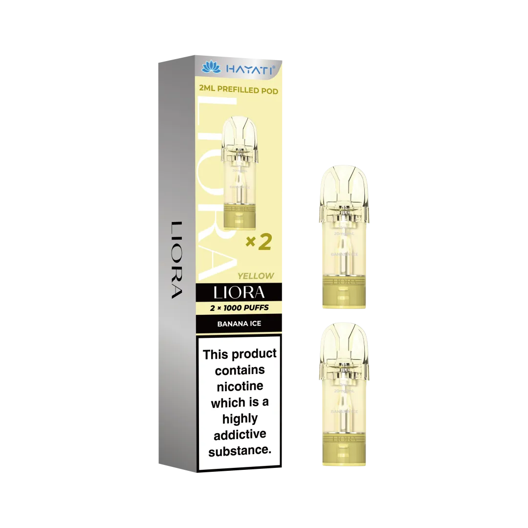 Buy Hayati Liora Prefilled Pods Banana Ice (Yellow)