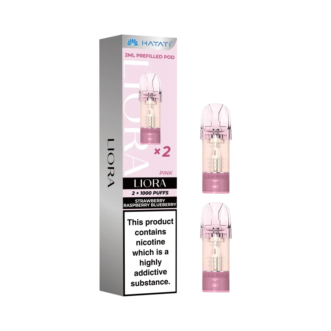 Buy Hayati Liora Prefilled Pods Strawberry Raspberry Blueberry (Pink)