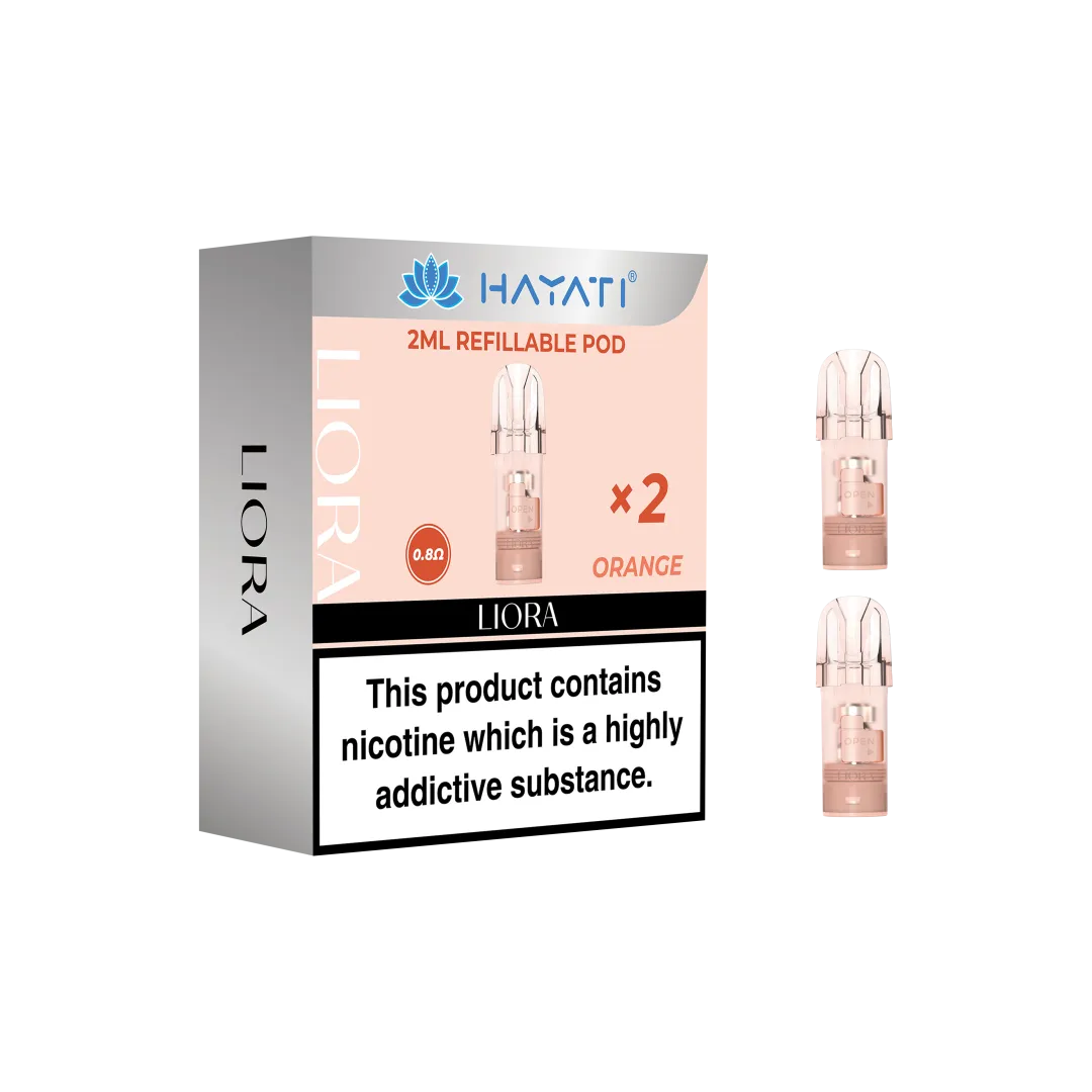 Buy Hayati Liora Refillable Empty Pods Orange