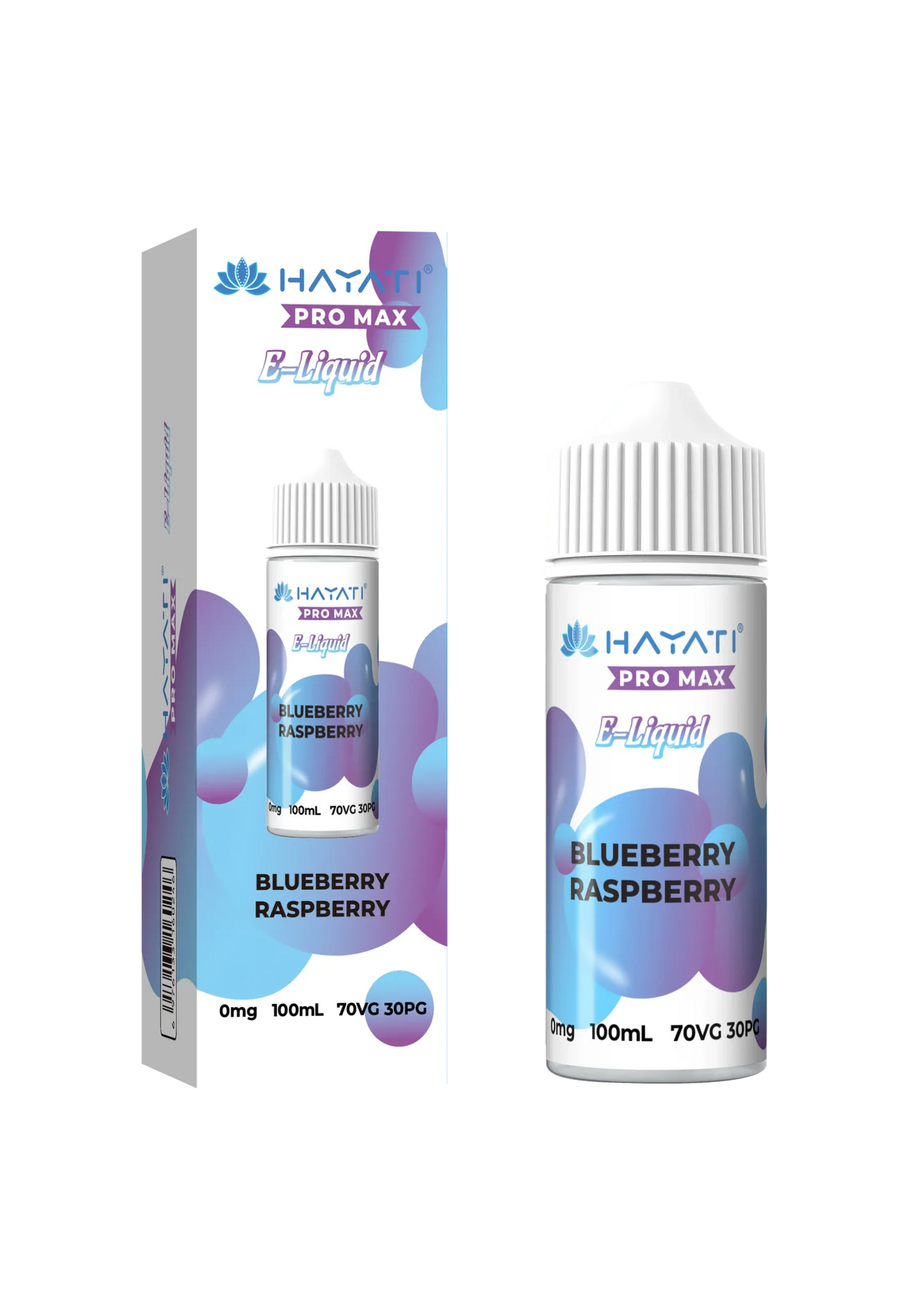 bulk wholesale Hayati Pro Max E - liquid 100ml Vape Juice - Blueberry Raspberry