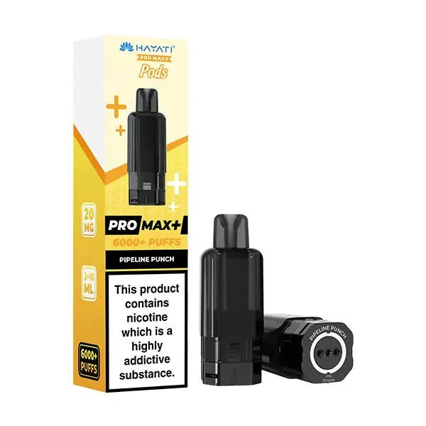 Buy Hayati Pro Max Plus 6000 Prefilled Pods Box of 5 Pipeline Punch 20mg