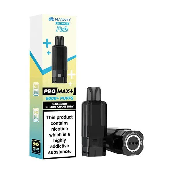 Buy Hayati Pro Max Plus 6000 Prefilled Pods Box of 5 Blueberry Cherry Cranberry 20mg