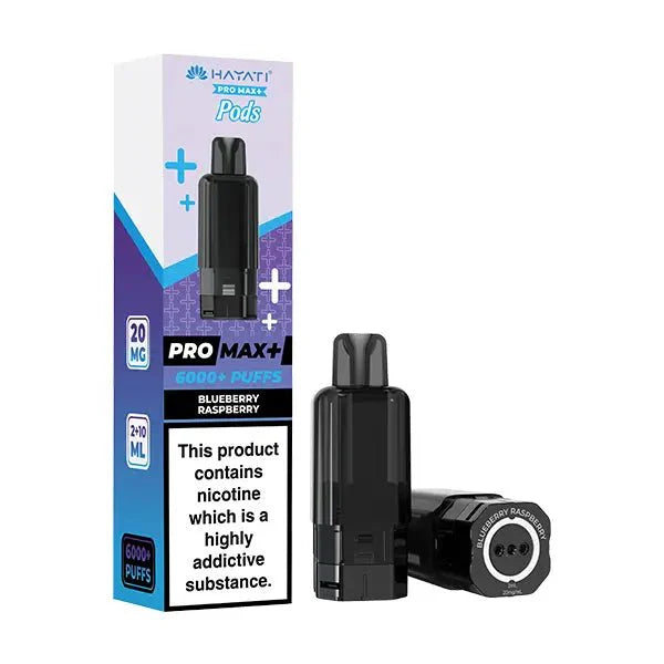 Buy Hayati Pro Max Plus 6000 Prefilled Pods Box of 5 Blueberry Raspberry 20mg