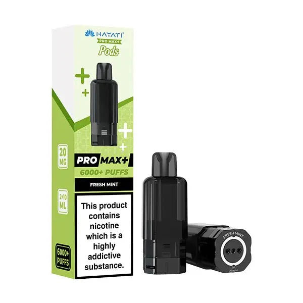 Buy Hayati Pro Max Plus 6000 Prefilled Pods Box of 5 Fresh Mint 20mg
