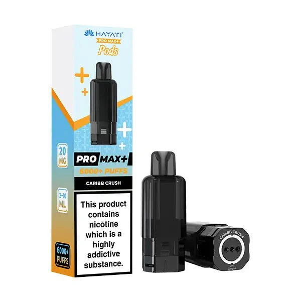 Buy Hayati Pro Max Plus 6000 Prefilled Pods Box of 5 Caribb Crush 20mg