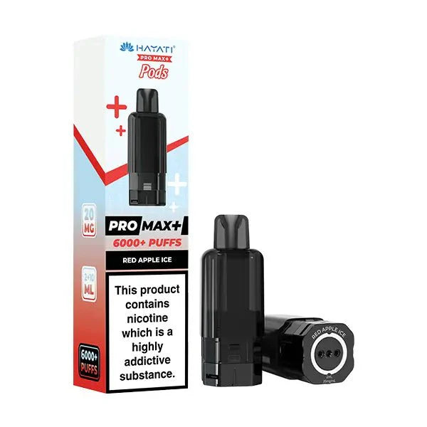 Buy Hayati Pro Max Plus 6000 Prefilled Pods Box of 5 Red Apple Ice 20mg