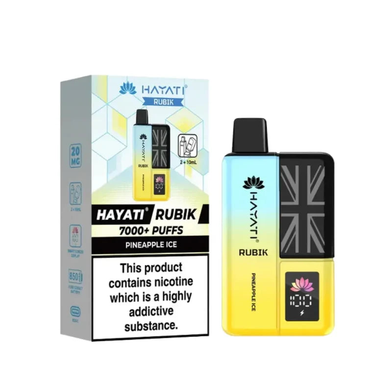 Buy Hayati Rubik 7000 Puffs Vape Kit Pack of 5 Pineapple Ice