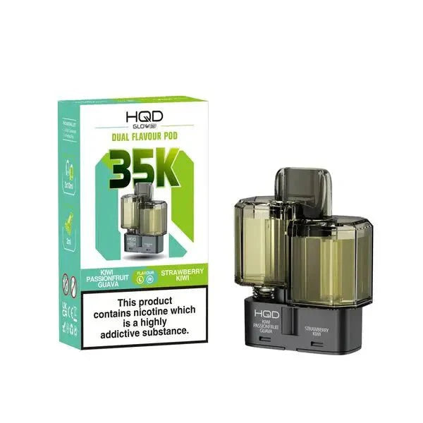 Buy HQD Glow Air 35K Prefilled Pods Pack of 5 Kiwi Passionfruit Guava Strawberry Kiwi