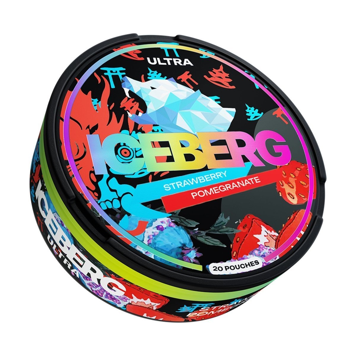 Buy Iceberg Snus 16gr 150mg Pouches Strawberry Pomegranate