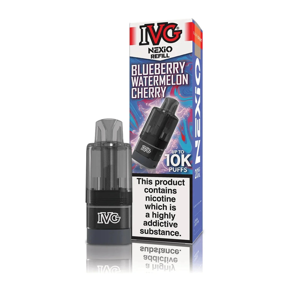 Buy IVG Nexio 10k Refill Pods Box of 5 Blueberry Watermelon Cherry