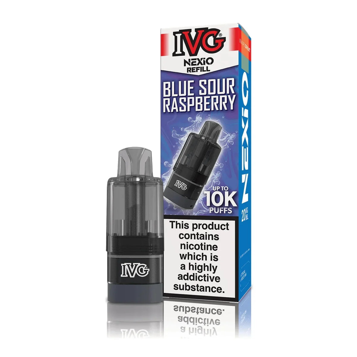 Buy IVG Nexio 10k Refill Pods Box of 5 Blue Sour Raspberry