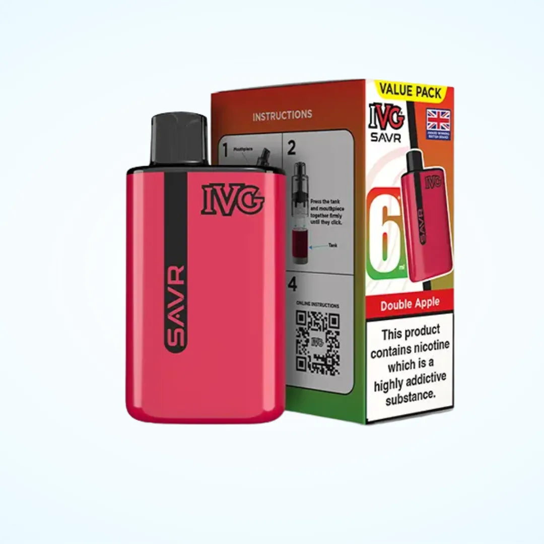 Buy IVG SAVR 3000 Vape Kit Box of 5 Double Apple