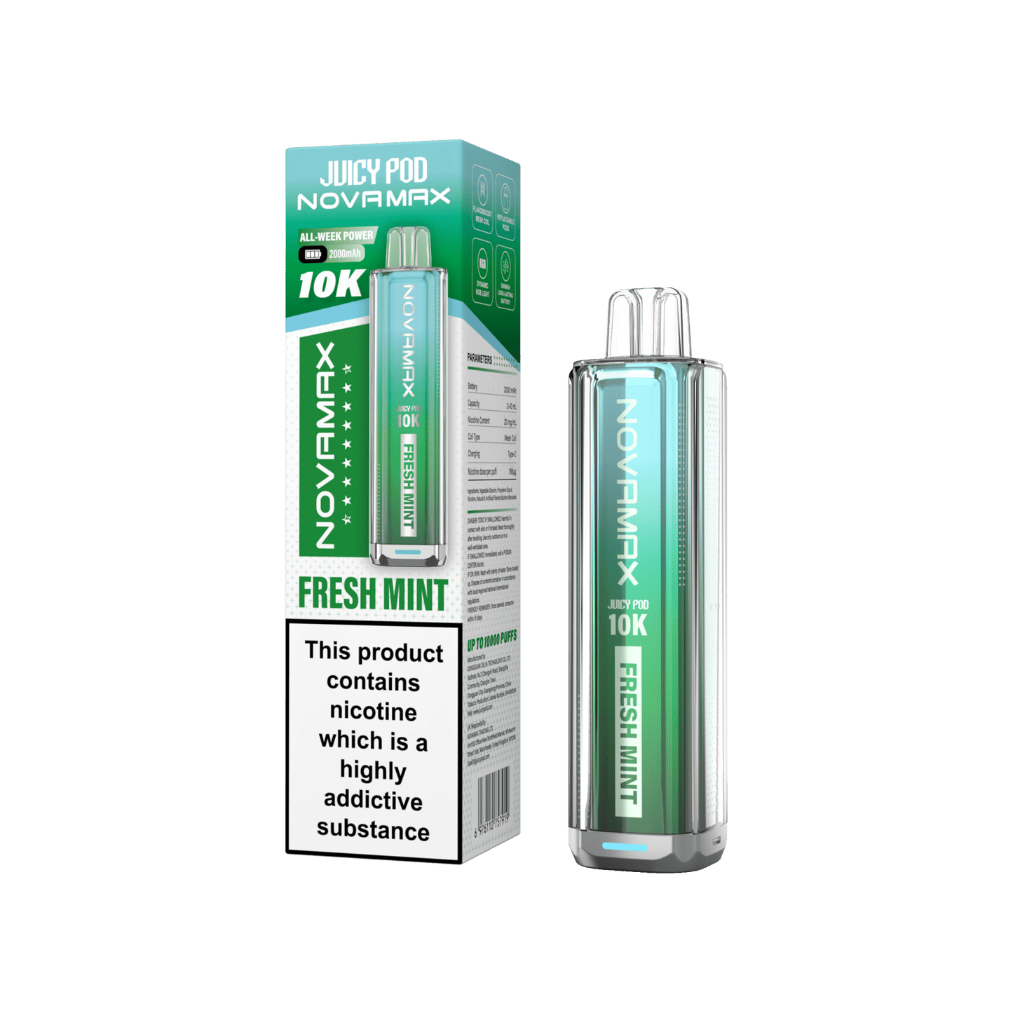 Juicy Pod Novamax 10k Prefilled Pod Vape Kit Pack of 5 - #Simbavapeswholesale#