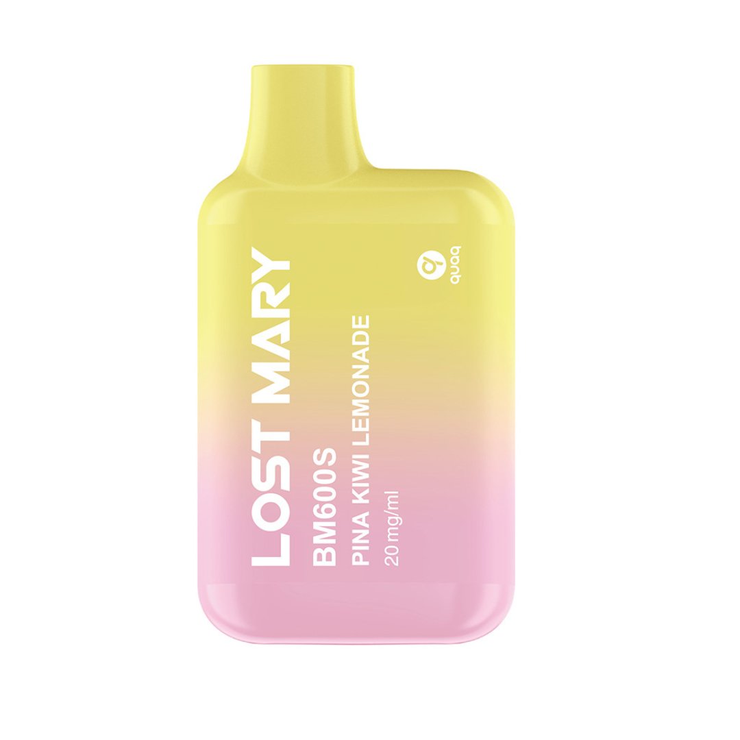 Buy Lost Mary BM600S Disposable Vape Puff Bar Box of 10 Pina Kiwi Lemonade