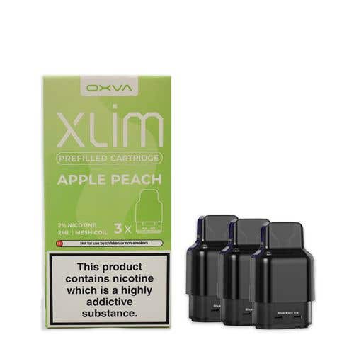 Buy Oxva Xlim Prefilled E-liquid Pods Cartridges - Pack of 3 Apple Peach