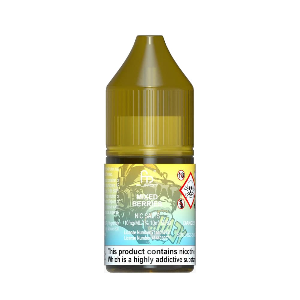 Buy R & M Nic Salts 10ml E-Liquid Box of 10 10mg Mixed Berries
